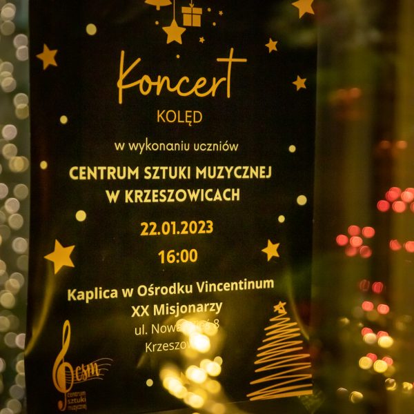 Koncert Kolęd uczniów Centrum Sztuki Muzycznej 2023